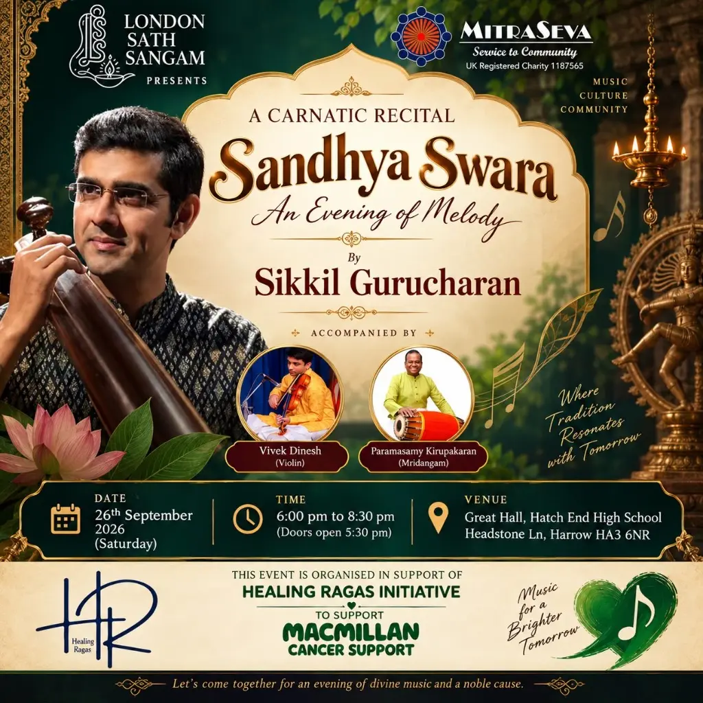 Sandhya Swara – A Carnatic Recital by Sikkil Gurucharan