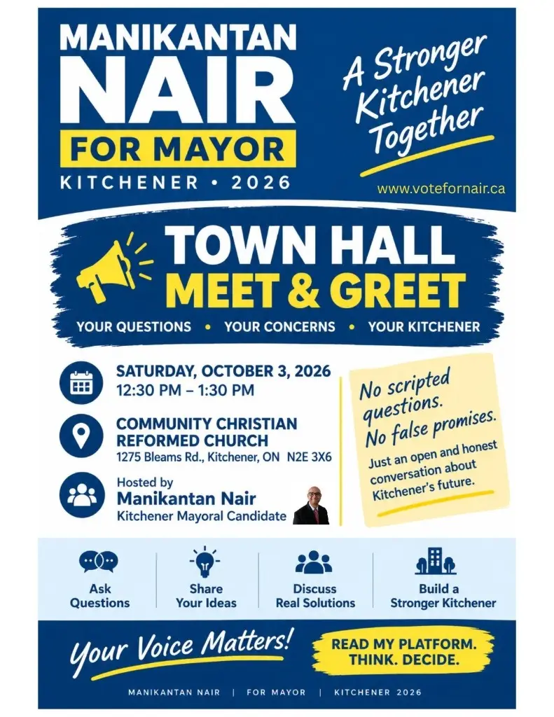 Town Hall Meet & Greet with Manikantan Nair