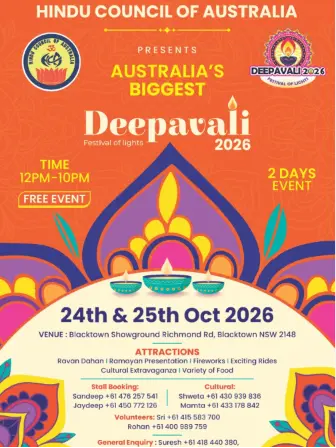 Australia’s Biggest Deepawali Celebration 2026