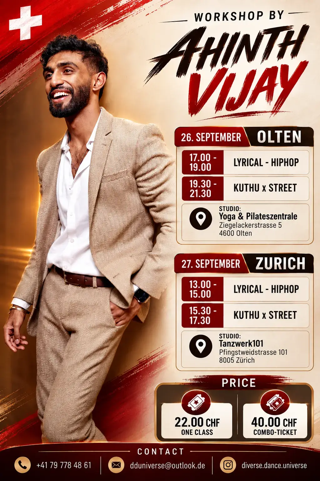Workshop by Ahinth Vijay – Olten