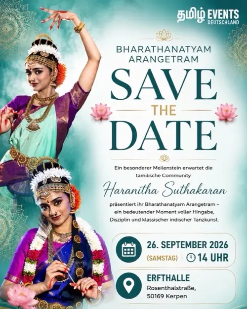 Bharathanatyam Arangetram – Save the Date