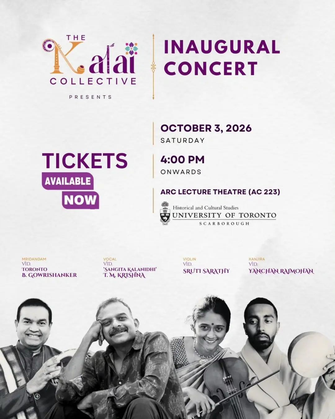 Inaugural Concert featuring T. M. Krishna