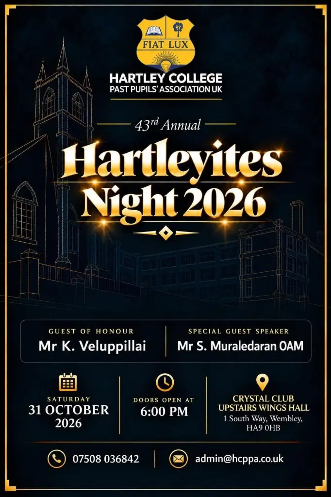 43rd Annual Hartleyites Night 2026