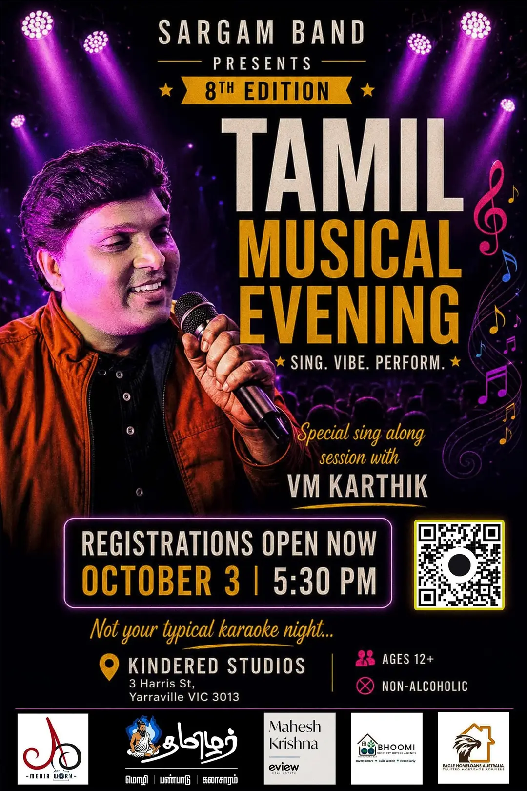 Tamil Karaoke – Sargam Band's 7th Karaoke Celebration